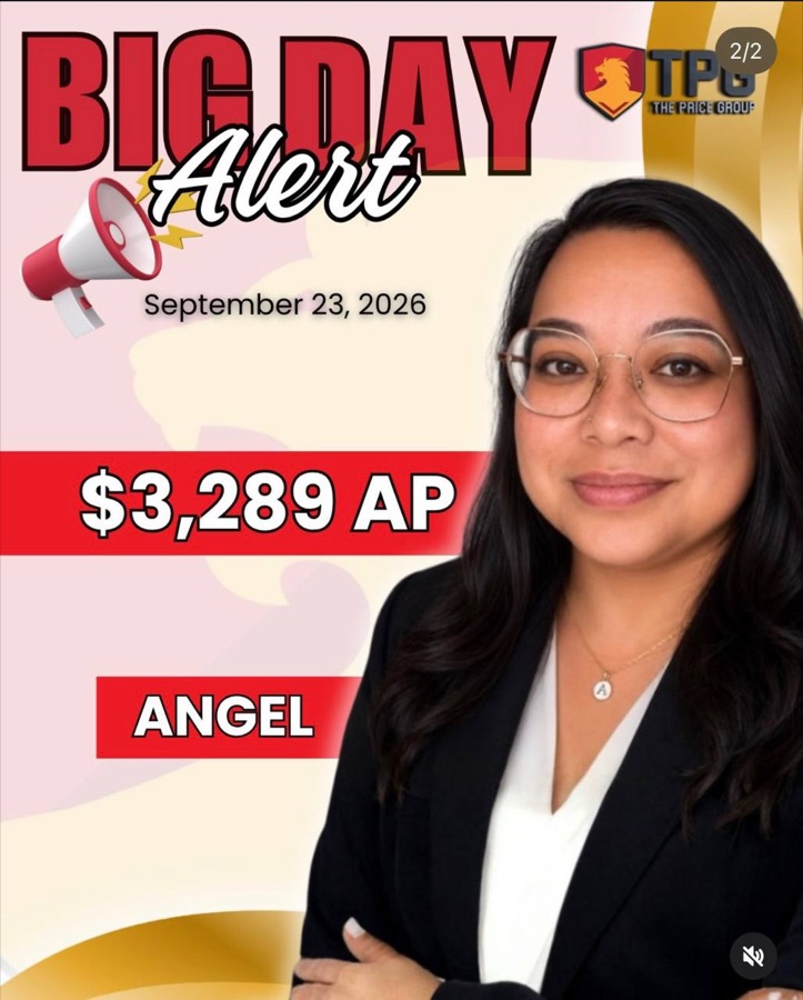 Big Day Alert: Angel, $3,289 AP, September 23, 2026